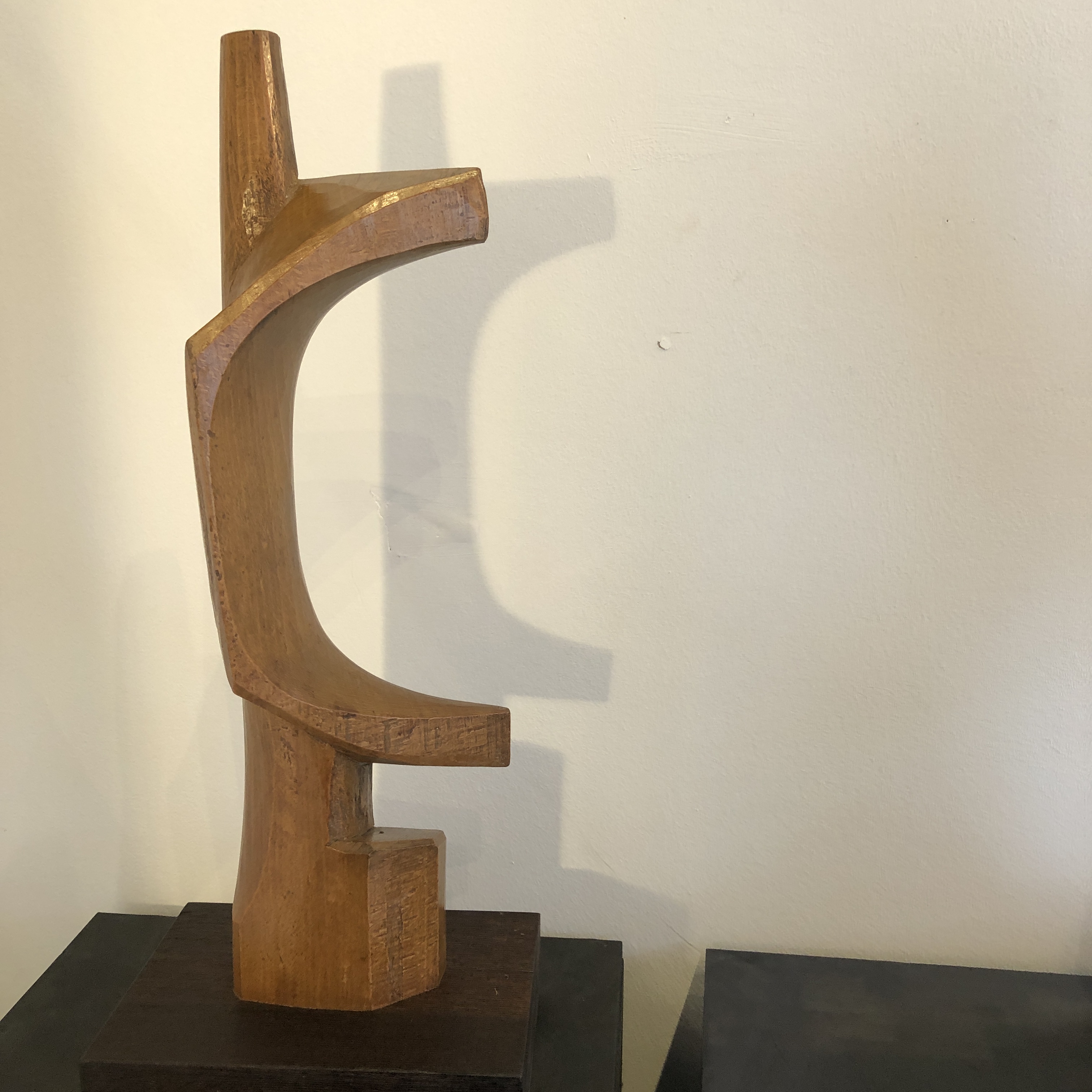 CREEDWOOD Sculpture Bois Flotté Sur Socle Solea 80 Cm – Pièce Unique Décoration Naturelle Intérieure & Zen