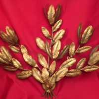 applique fer doré feuilles