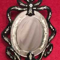 miroir mirror murano italien italian glasses black furniture
