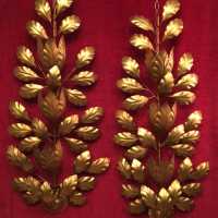 paire pair applique light fixture golden