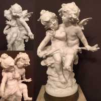 amours biscuit auguste moreau love statue