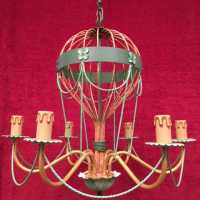 lustre chandelier montgolfiere balloon light