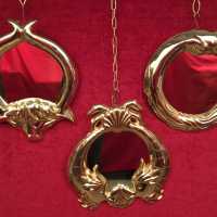 miroir mirror doré 