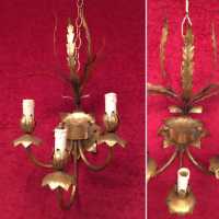 paire pair applique light fixture golden