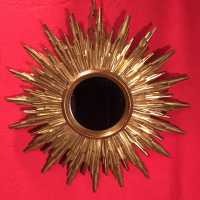 miroir mirror doré sun convex convexe sorcière witch golden