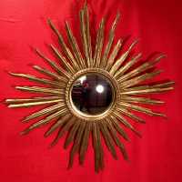 miroir mirror doré sun convex convexe sorcière witch golden