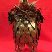 hibou owl tôle furniture décoration 