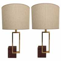 lampe banci laiton marbre