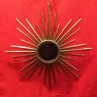 miroir mirror doré sun convex convexe sorcière witch golden