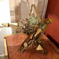 Lampe laiton Verre Michel Kiriliuk 