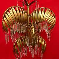 lustre chandelier cristal crystals palmier