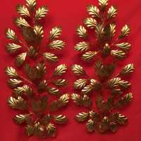 paire pair applique light fixture golden