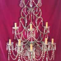 applique light fixture paire pair italien italian golden doré