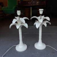lampes en céramique palmiers 