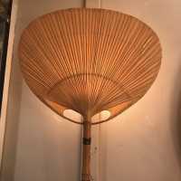 Appliques Uchiwa III, Ingo Maurer, 1973, Bamboo and rice paper - Paul Bert Serpette
