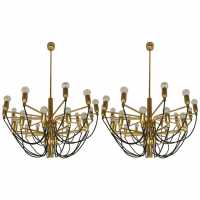brass chandelier 1970 staff