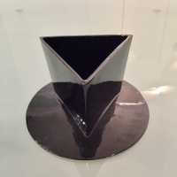 Christian Duc vase, ceramic, ed: Gien, 80s