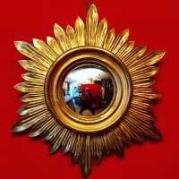 mirror golden mirror sun convex convex witch golden witch
