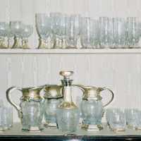 Great service in crystal and precious stones, Florence, c.1950