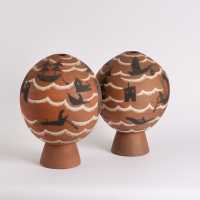 Pair of primavera vases, 1925