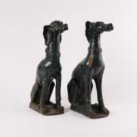Pair of greyhound, eighteenth