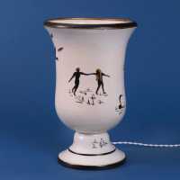 Porcelain light fixture, 40s