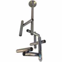 sciolari lustre stilux italie 1970 metal chrome