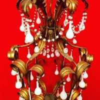 light white opaline chandelier