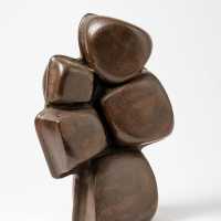 Ceramic sculpture by Michel Lanos, circa 1980.