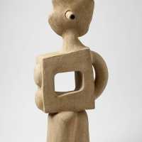 Ceramic sculpture by Michel Lanos.