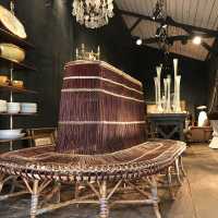 Rattan and bamboo armchair, early twentieth