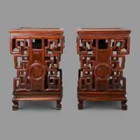 Pair of consoles, China circa 1850