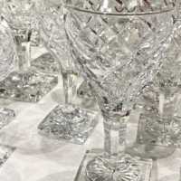 Service 48 pieces, cut crystal, Val Saint-Lambert, c.1940-1950