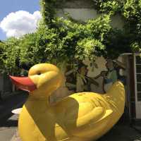 "Duck" metal sculpture, John Totoff, 2003, (L340 / H200 / L220)