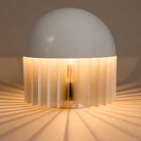 MT lamp, white lacquered metal, Giancarlo Mattioli, ed. Sirrah, 1969, 47x45cm