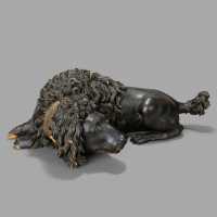 Time Keeper Carved Wood Dog Early Nineteenth Carved Wood Dog