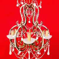 white opaline chandelier white candlestick