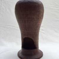 Dummy head of Menigoute, terracotta, formerly painted in carmine