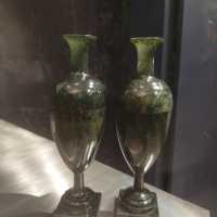 Serpentine vases
