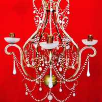 white opaline chandelier white candlestick