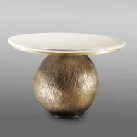 side table in bronze and marble model pigmee 5