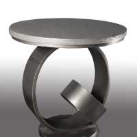 Side table in bronze and marble model Ring