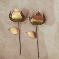 Brass flowers