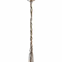 Floor lamp in bronze oxidize model Plume by Christine Rouviere.