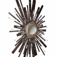 Mirror and bronze and stone model Eclat by Christine Rouviere.