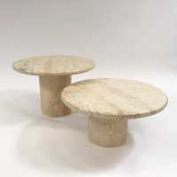 Travertine coffee table