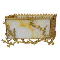 Jardiniere in onyx and Japanese bronze