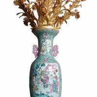 Grand Canton vase mounted in bronze 19th