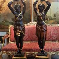 Pair of torch-burners with Nubians, Venice 19th century