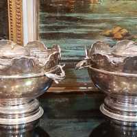 Sturgeon And Glasses Caviar Services 20th century